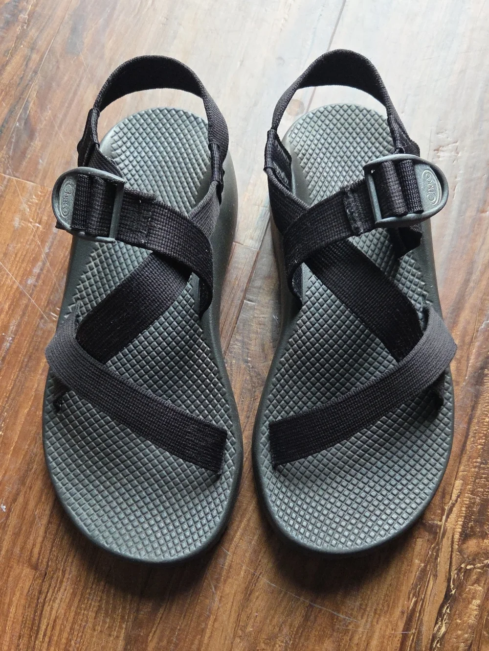 Chaco Men's Z/1 Black Sport Sandals with Adjustable Straps